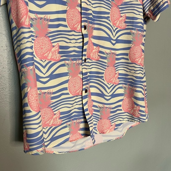 Tropical bros SUPER STRETCH - PURE PINEAPPLE HAWAIIAN SHIRT - Picture 6 of 7